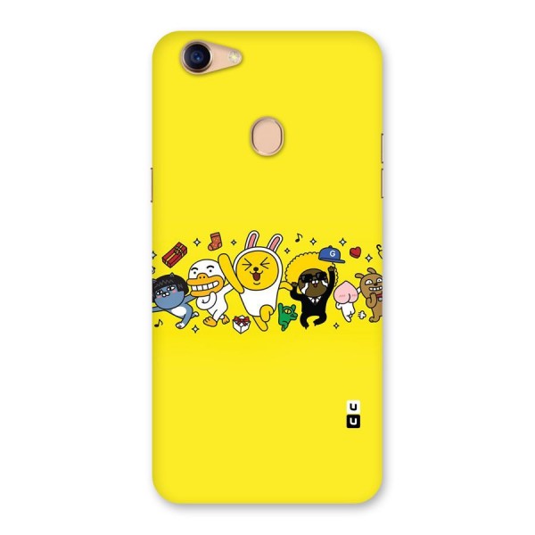 Yellow Friends Back Case for Oppo F5 Youth